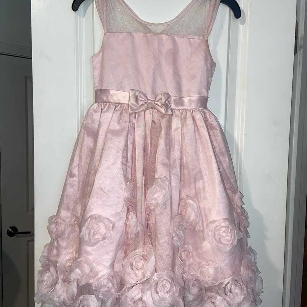 Pink Floral Kids Dress
